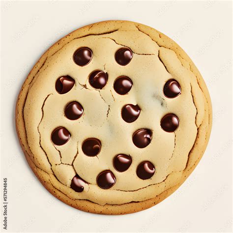 Chocolate chip cookie illustration | AI Generated Stock Illustration ...