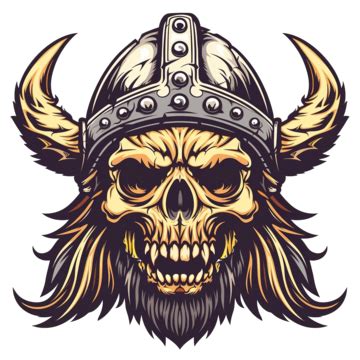 Skull Viking Mascot Design, Skull, Head, Skeleton PNG Transparent Image ...