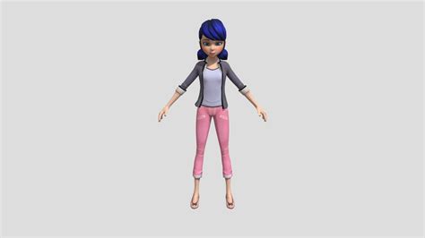 Miraculous Ladybug And Cat Noir Marinette Download Free 3d Model By