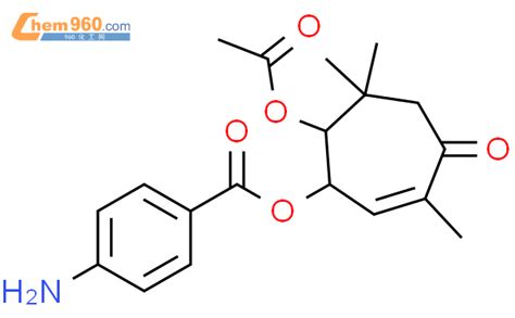 149897 91 6 2 Cyclohepten 1 One 5 Acetyloxy 4 4 Aminobenzoyl Oxy 2