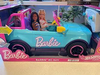 Amazon Hot Wheels Barbie RC SUV Remote Control Pink Vehicle That Fits 2 Fashion Dolls