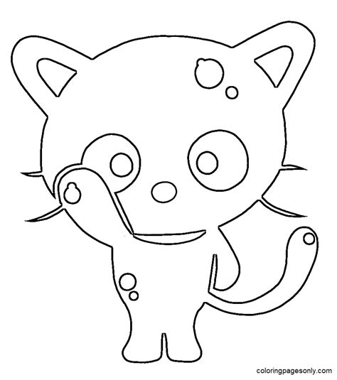 Chococat Coloring Page Coloring Pages