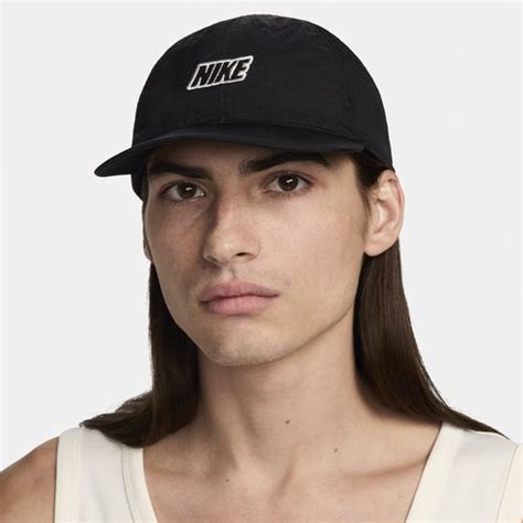 Nike Club Unstructured Flat Bill Outdoor Cap Black Summit White Fq3275 010 Solesense