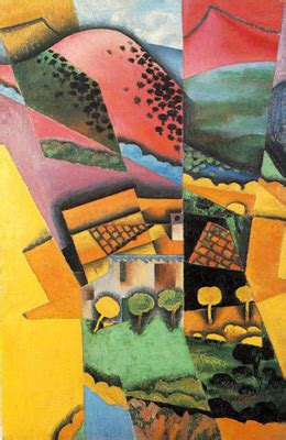 Riproduzione Paesaggio A Ceret Di Juan Gris