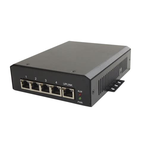 5 Port PoE Switch Extender 11 60VDC Input 4 Port 802 3at PoE Output