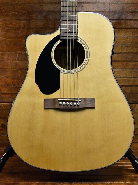 Fender Cd Sce Dreadnought Left Handed Natural Reverb