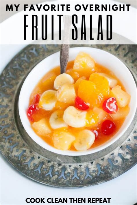 Overnight Fruit Salad Recipe Best Crafts And Recipes