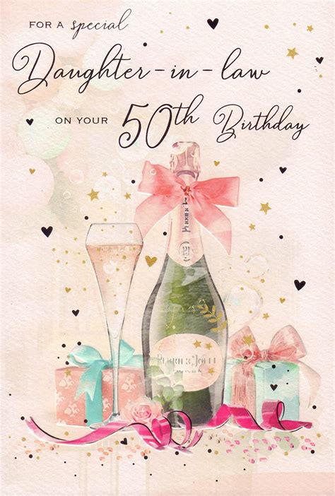 Daughter In Law 50th Birthday Card For A Special Daughter In Law On