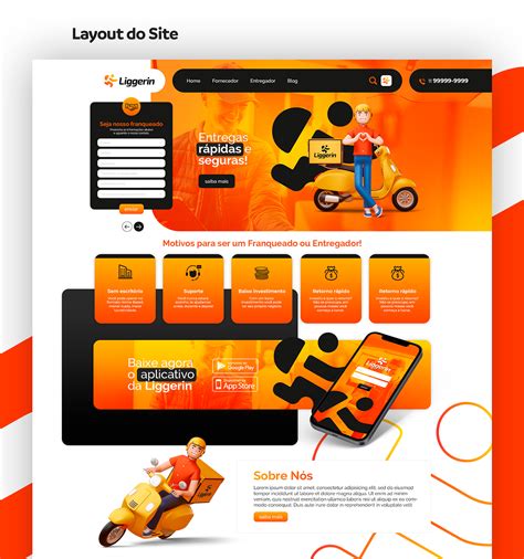 Projeto Site On Behance