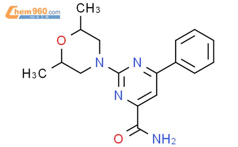 915963 77 8 4 PYRIMIDINECARBOXAMIDE 2 2 6 DIMETHYL 4 MORPHOLINYL 6