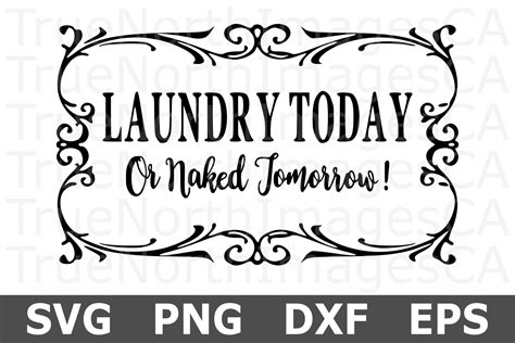 Laundry Today Naked Tomorrow A Home SVG Cut File 208333 Cut Files