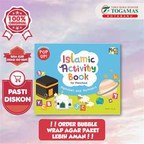 Jual Mizan Islamic Activity Book For Presschool Alphabet And Numbers