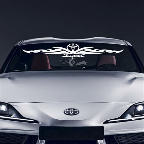 Toyota Supra Tribal Mkv A90 A91 Windshield Graphics Decals Stickers