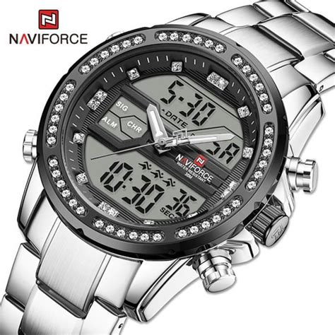 Naviforce Hommes Montres Luxe Tanche Sport Montre Bracelet