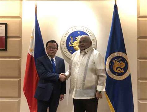 Ambassador Huang Xilian Pays Courtesy Call On Executive Secretary