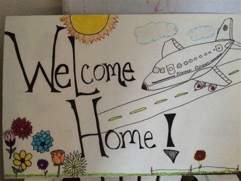 Welcome home poster | Welcome home banners, Welcome home posters ...