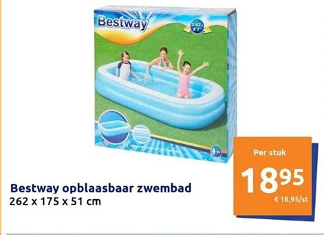 Bestway Opblaasbaar Zwembad Aanbieding Bij Action Folders Nl