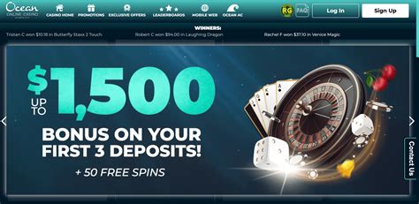 Ocean Online Casino NJ: Bonus 100% Up To $500 + 50 FS