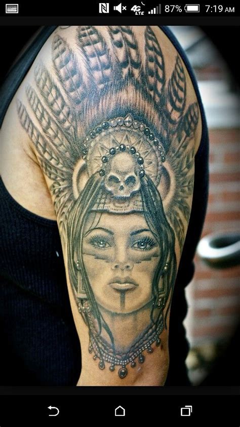 Aztec Warrior And Princess Tattoo