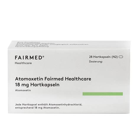 Atomoxetin Fairmed Mg St Mit Dem E Rezept Kaufen Shop Apotheke