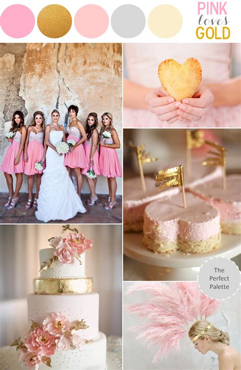 Castle Manor Pink And Gold Wedding Inspiration