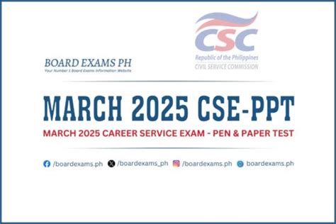 March Civil Service Exam Requirements Application Board Exams Ph