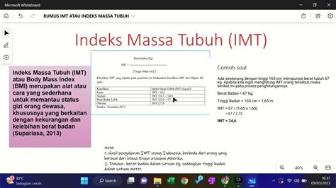 Cara Menghitung Imt Indeks Massa Tubuh And Contoh Soal Eps 13 Youtube