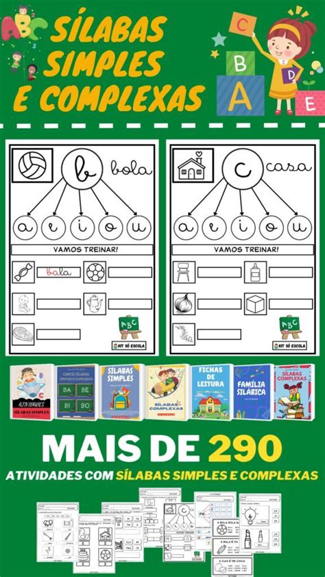 Atividades S Labas Simples E Complexas Kit S Escola Abc Simple Abs