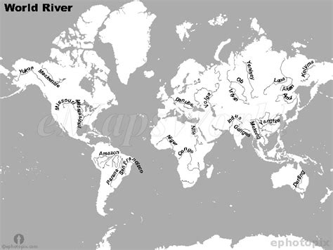 World Map of Rivers - RIVERS - CONGO RIVER