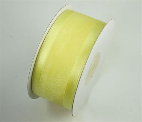 Organza Satin Edge Sheer Ribbon Nylon Choose Color Yards