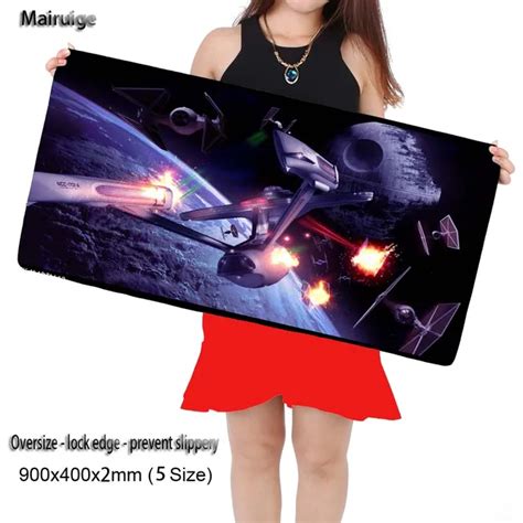 Mairuige Shop Star Trek And Star Wars Large Gaming Mouse Pad Computer