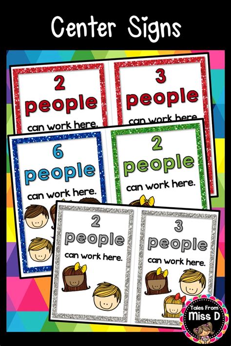 Center Signs Classroom Center Signs Teaching Preschool Center Signs