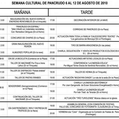 Pancrudo Carta Socios 7 7 2022 Actividades Verano Semana Cultural