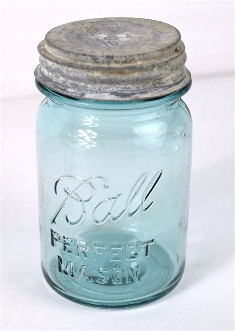 Ball Perfect Mason Jar Vintage Circa 1923 1933 Ball Mason Pint Canning