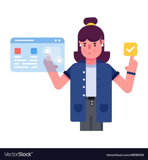 Web Validation Royalty Free Vector Image Vectorstock