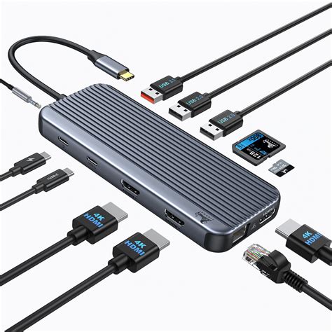 Buy USB C Docking Station 3 Monitors,LIONWEI USB C Hub to 3 HDMI