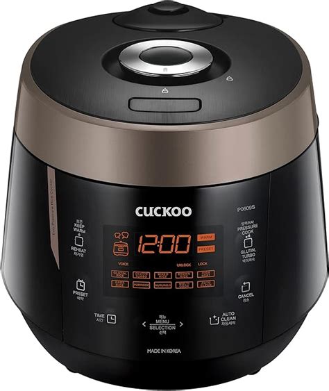 Amazon Cuckoo Crp P S Cup Uncooked Pressure Rice Cooker