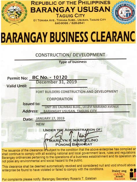 Business Permit And Licenses