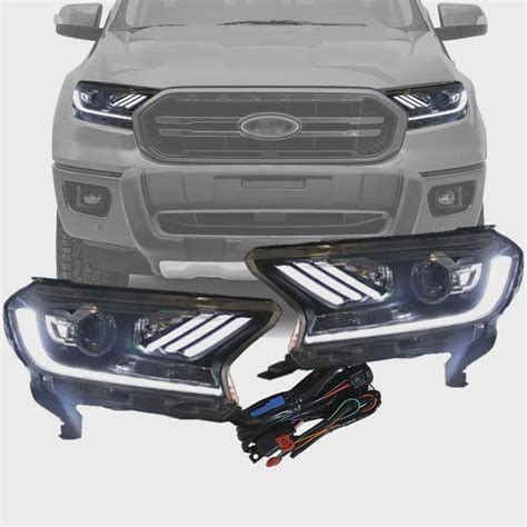 Farol Principal Led Drl Luz Diurna Daylight Plug And Play Ford Ranger