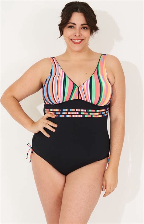 Badpak Dames Grote Maten Badpakken Zwempak Bikini VC670 Zwart