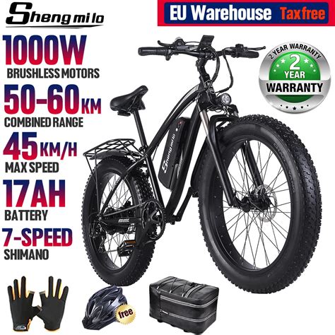 Shengmilo 26Inch Elektrische Fiets Volwassen 1000W Elektrische