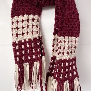 Crochet Pattern Block Stitch Scarf - Etsy