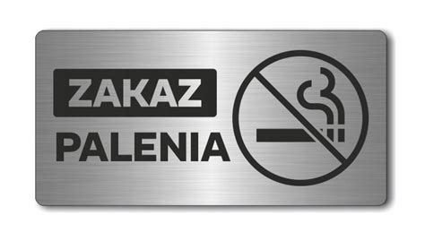 Zakaz Palenia Tabliczka Nierdzewna Druk Uv Allegro Pl