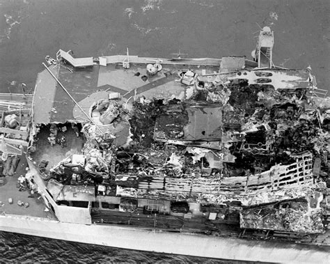 In 1975 Uss Belknap Guided Missile Cruiser And Uss John F Kennedy Aircraft Carrier Collided In