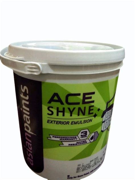 Asian Paints Ace Shyne Exterior Emulsion 4 Ltr At 1234 Bucket In