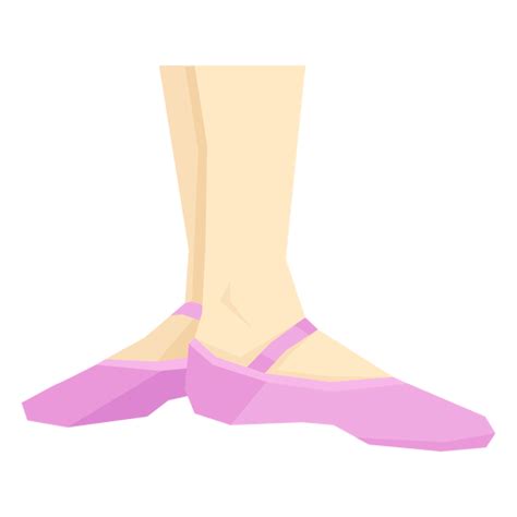 Zapato Ballet Pointe Cinta Tobillo Pierna Pie Plano Descargar PNG SVG