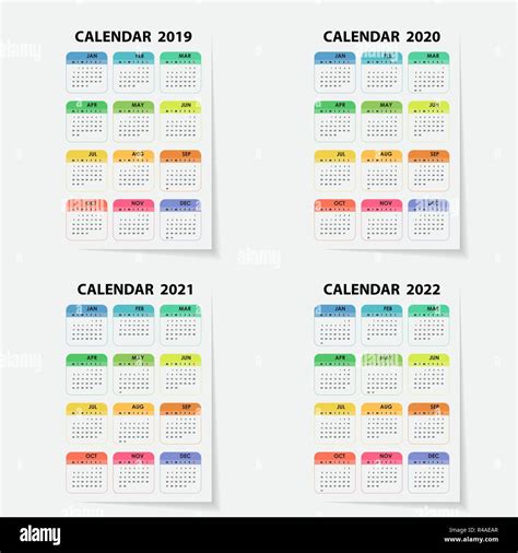 Kalender Und Vorlage Kalender Kalender Design