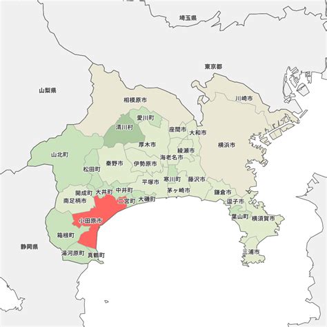 神奈川県小田原市の地図 Map It マップ・イット