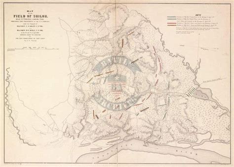 Shiloh, Tennessee 1862 Union Battle Map – Battle Archives