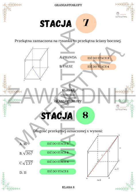 Stacje Zadaniowe Graniastos Upy Z Oty Nauczyciel